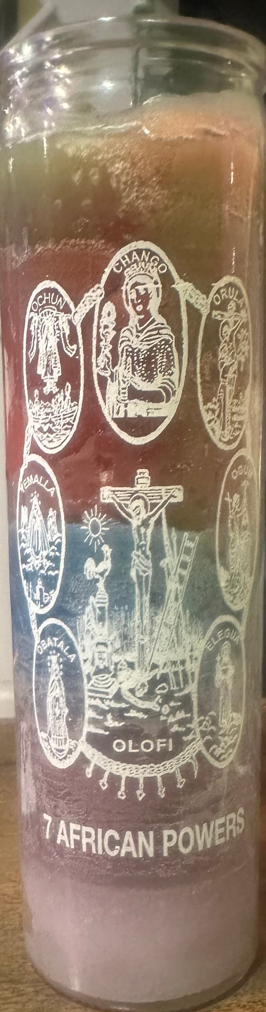 7 African Powers 7 Day Candle