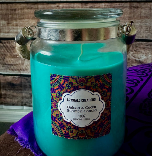 Balsan & Cedar Scented Candle