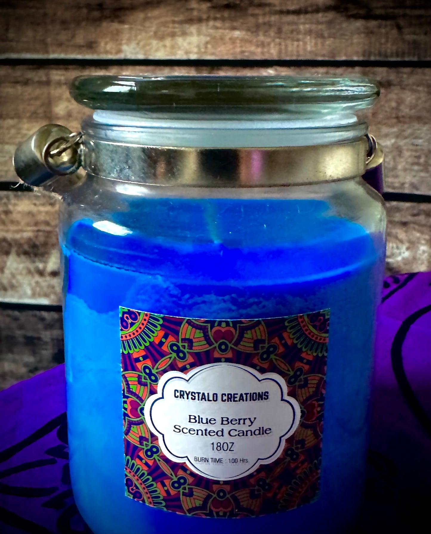 Blue Berry Scented Candle