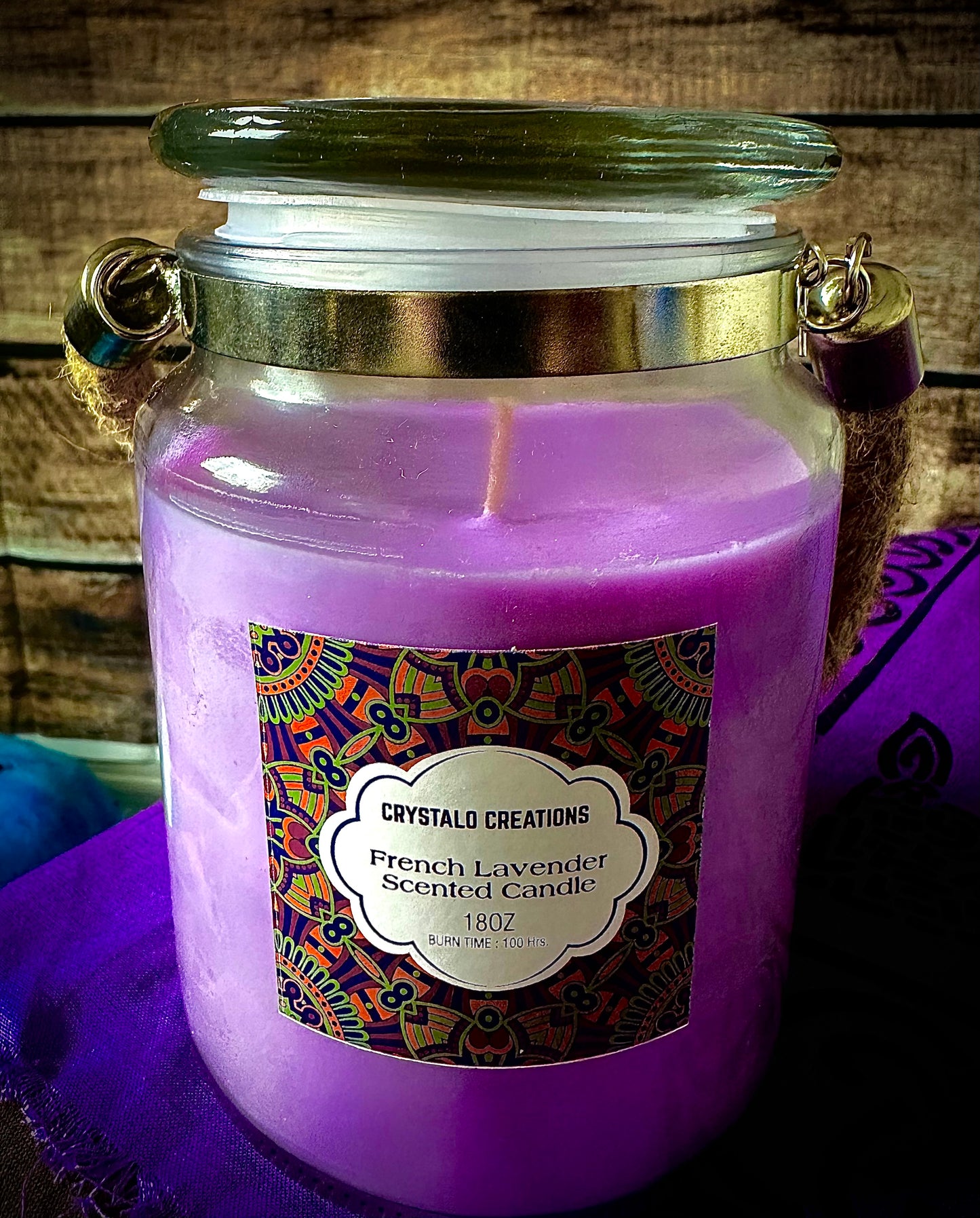 French Lavendar Scented Candle