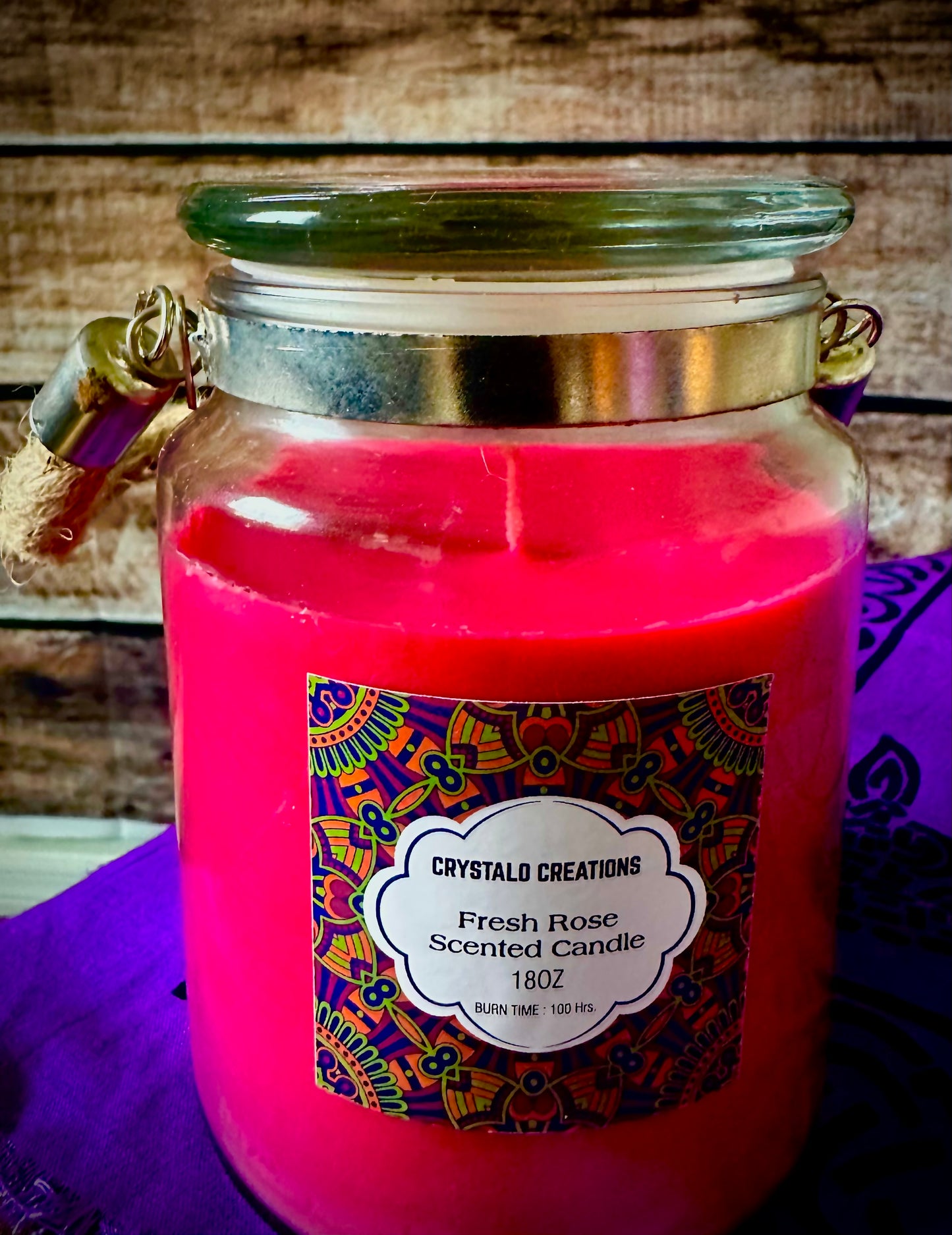 Fresh Rose Scented Candle