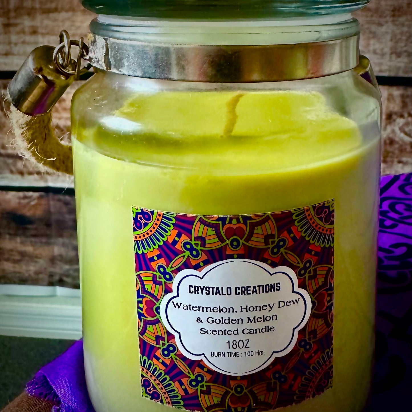 Watermelon, Honey Dew & Golden Melon Scented Candle