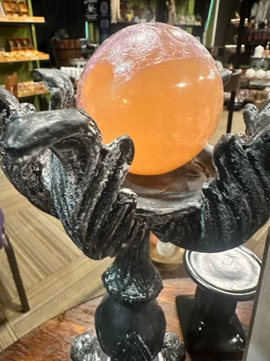 Calcite, Orange Sphere