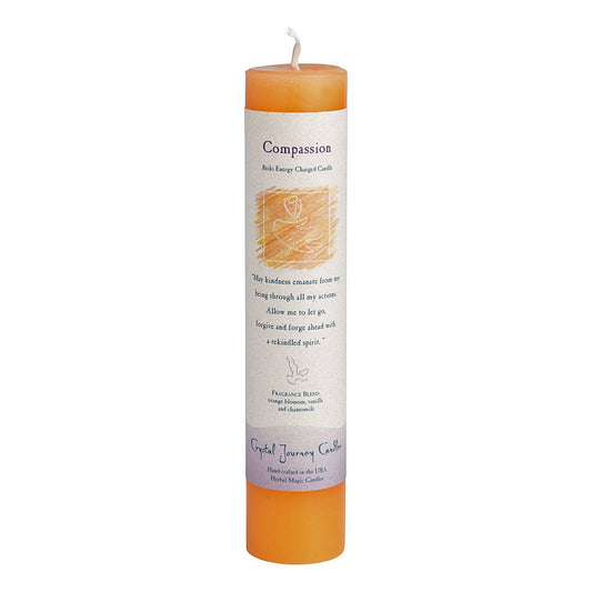 Reika Energy Charged Pillar Candle - Compassion