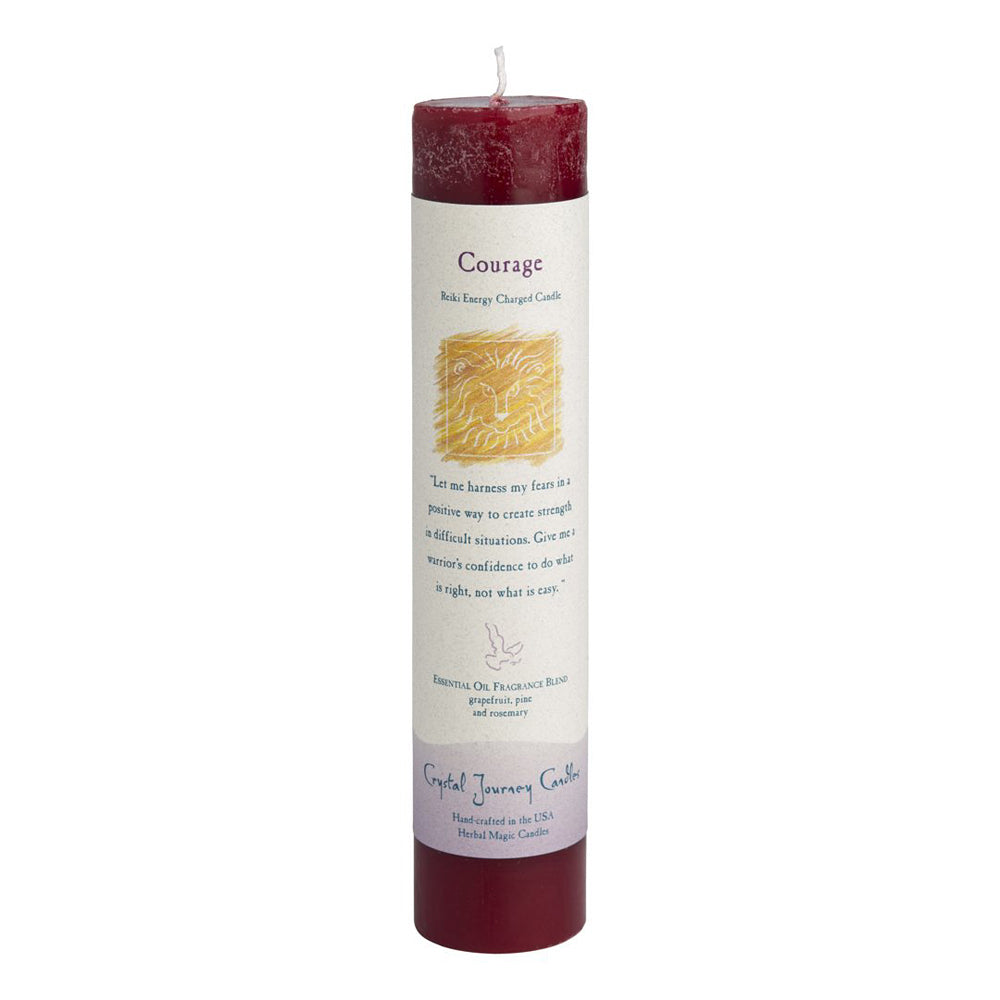 Reika Energy Charged Pillar Candle - Courage