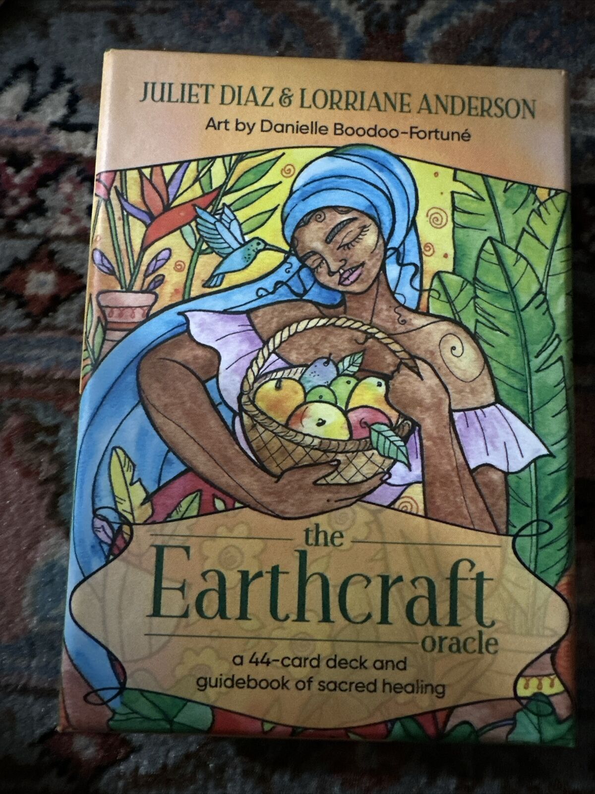 The Earthcraft Oracle: A 44-Card Deck and Guidebook of Sacred Healing Cards – June 15, 2021 by Juliet Diaz &  Lorriane Anderson (Authors), Daniell Boodoo-Fortuné (Illustrator)